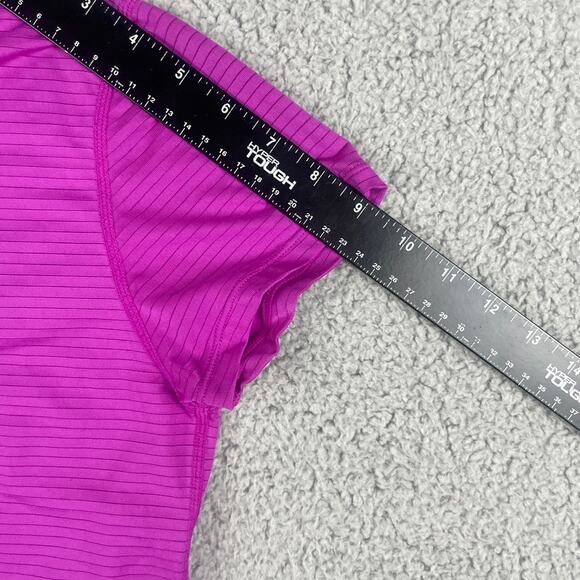 Marmot Women's Medium Purple Striped Polyester Elastane Short Sleeve Shirt - Picture 8 of 10